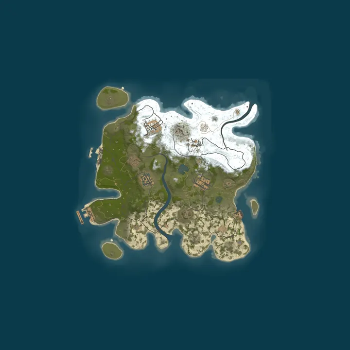 Map of UCloud Game Zone Rust Server