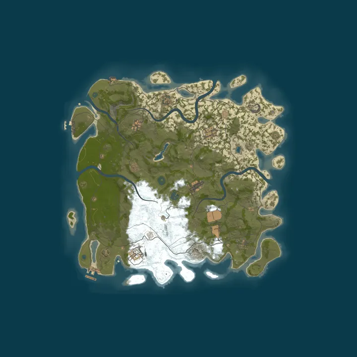 Map of Better Heterika [Cozy PvE] - Zombies|RaidBases|Events|Brads
