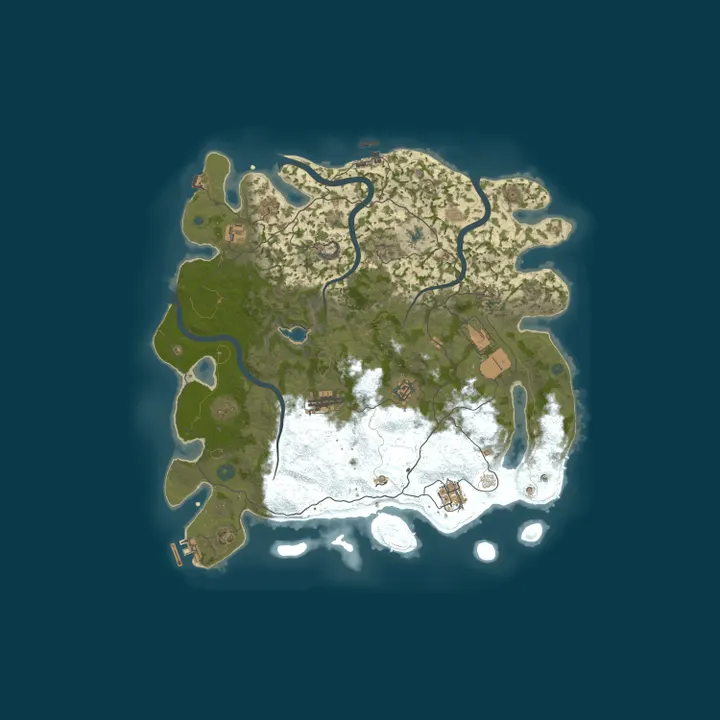 Map of BloodyxRust 10x | Loot++ | Kits | SkinBox | JUST WIPED