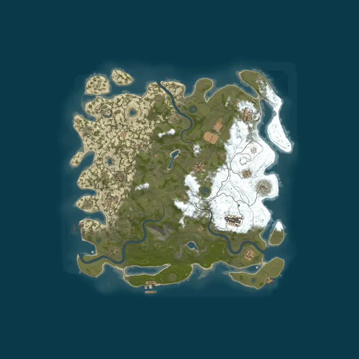 Map of Servo Meat Pie PvE 2x | Caravan | Personal Heli | Skippy
