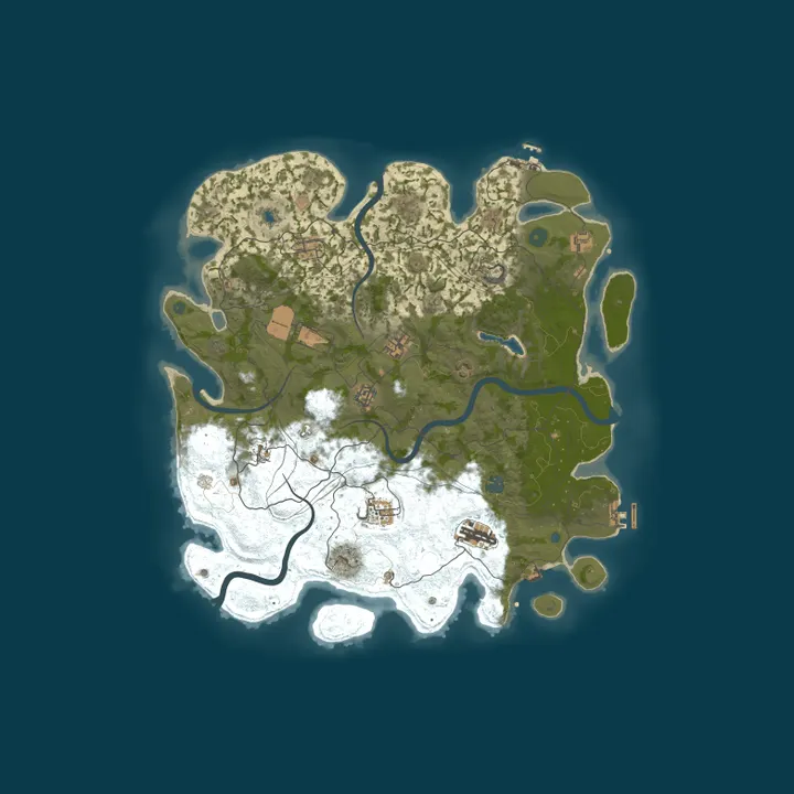 Map of [FreeRust-PVE] 原倍/仿官/基地/武直/车队/背包/礼包