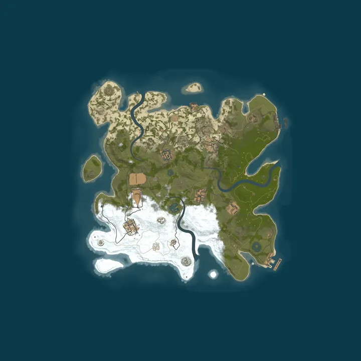 Map of Naked and Afraid NO KOS ZA