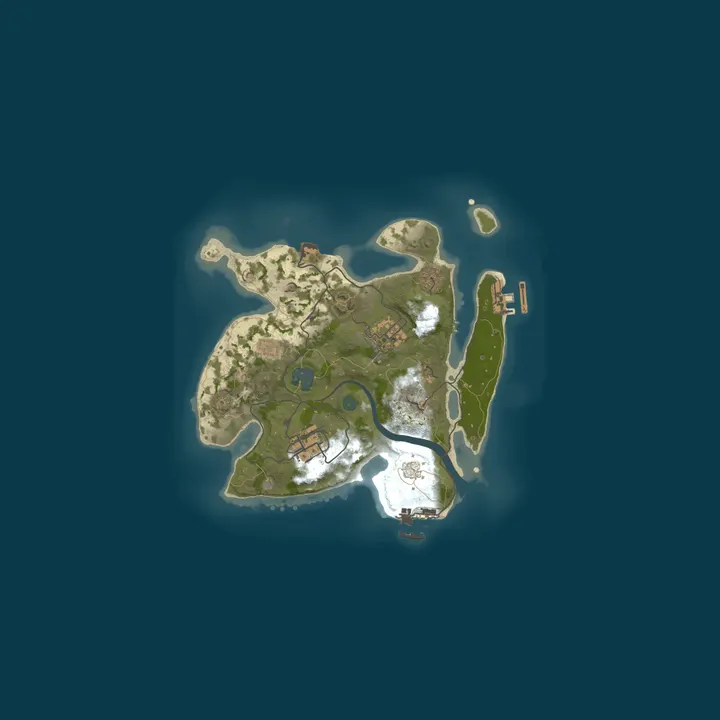 Map of A Shockbyte Rust Server