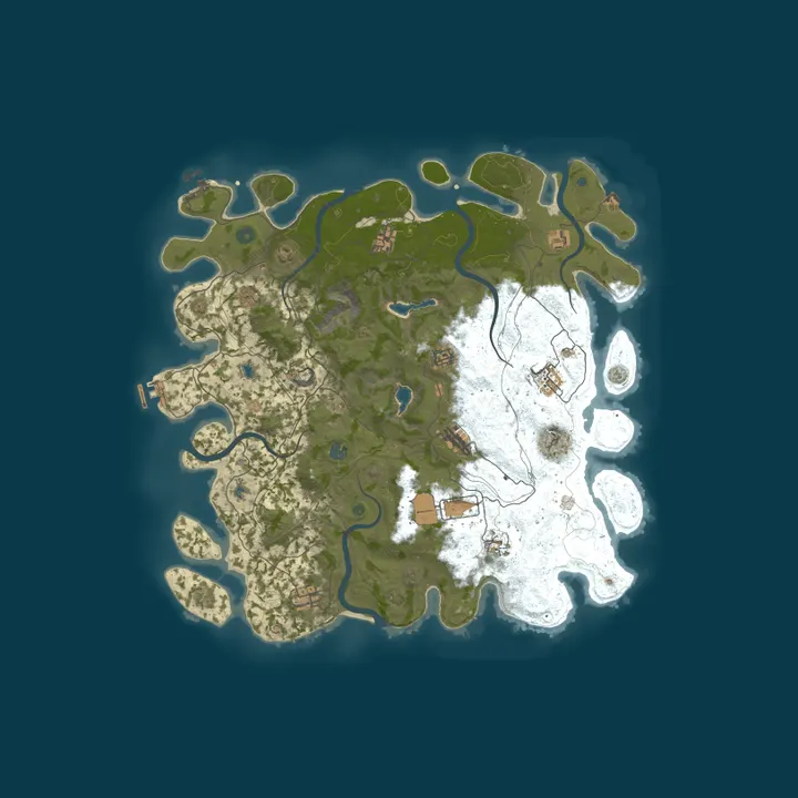 Map of Swiss PVE X2 [CH/DE] Events|Arena|Bots|Raidbasen|Teleport