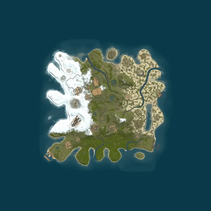 Map of RUSTWORLD.CC [EU] Warsaw - Main | Monthly/PvP | Wiped: 10/01