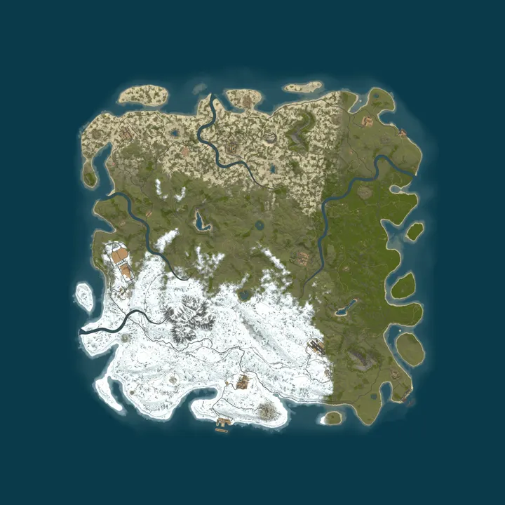 Map of les survivalistes