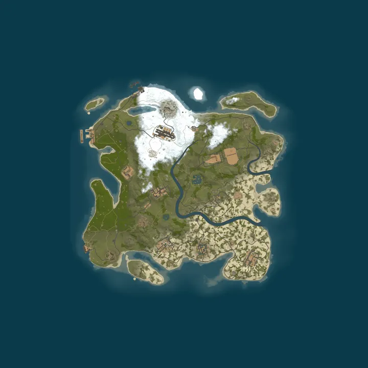 Map of [US]Blackout Wasteland | 2X PvP | SOLO/DUO/TRIO