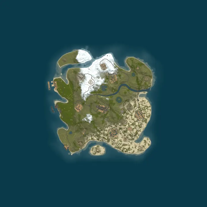 Map of TITAN RUST | U.S | 2X |Solo/Duo/Trio/Quad/Max8|