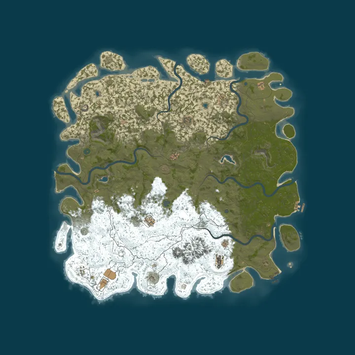 Map of [Sc4rZ] Rust Survival PvE 24x7