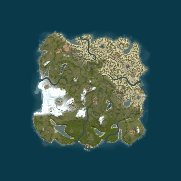 Map of [US] Rustify 3x Solo/Duo/Trio | Loot+