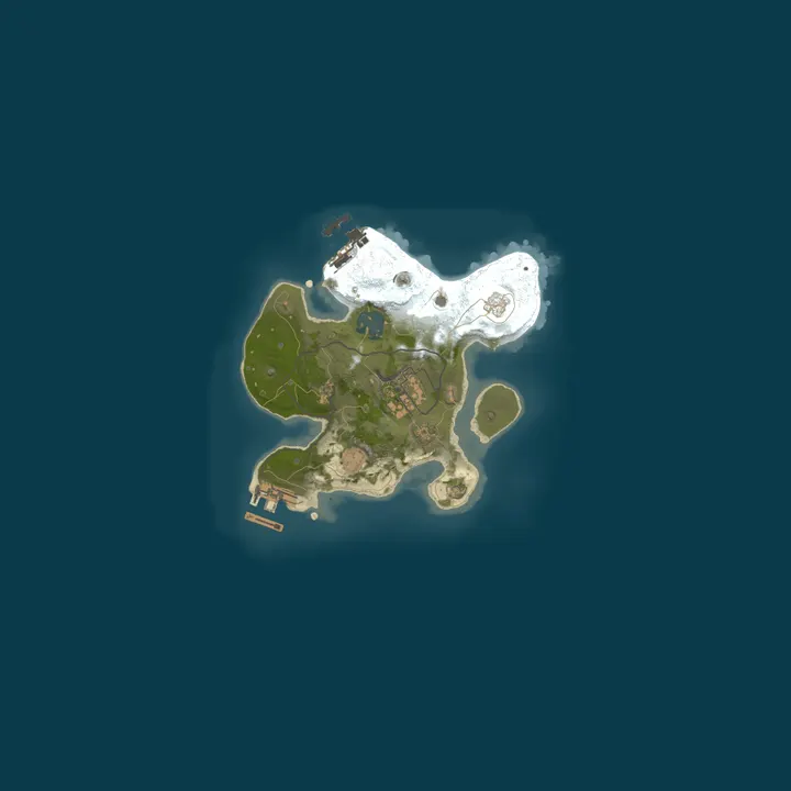 Map of A Shockbyte Rust Server