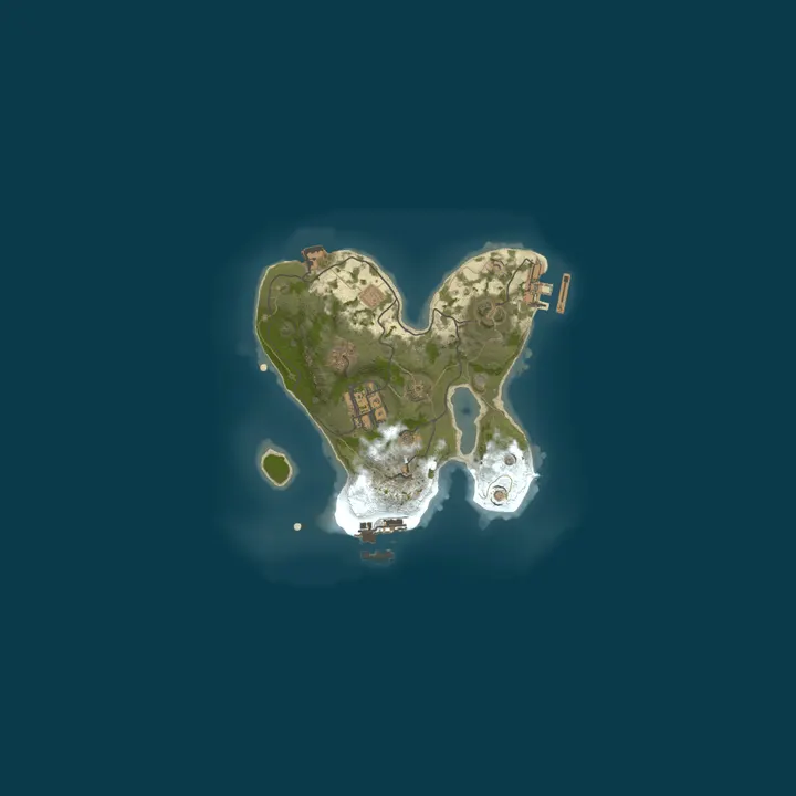 Map of A Shockbyte Rust Server
