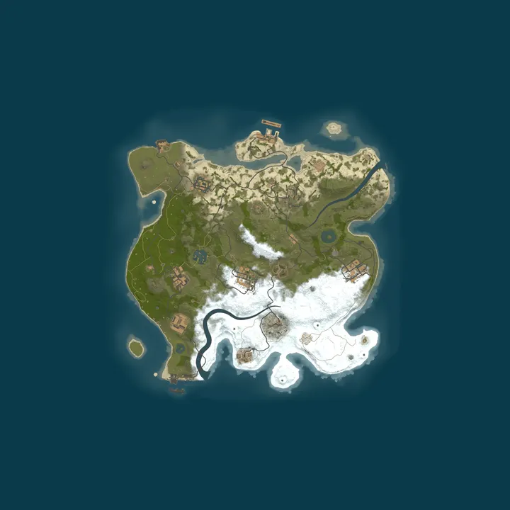 Map of A Shockbyte Rust Server