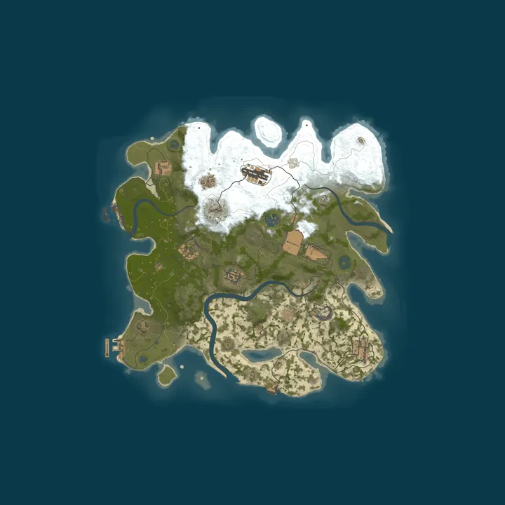 Map of AFNation | 3x | No Offline | Trio | PvP | Zombies