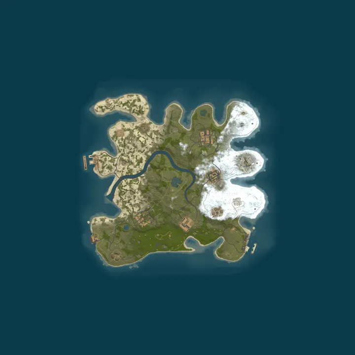 Map of A Shockbyte Rust Server