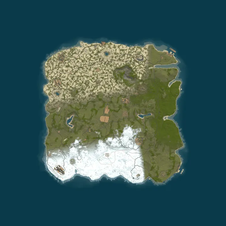 Map of Freeland  10x | Raidable Bases | Swift Loot+| PvP | MyMini | Ki