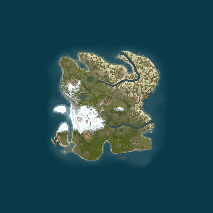 Map of A Shockbyte Rust Server