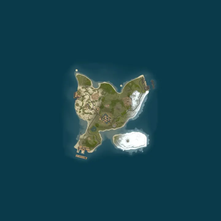 Map of A Shockbyte Rust Server