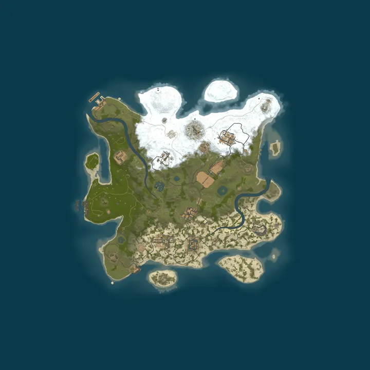 Map of Aus Land of Greatness PVE Monthly