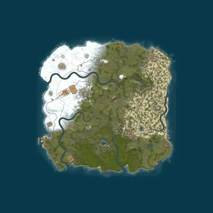 Map of JumpRust.com - US 5x Light|RP Shop|Kits|TP|Events|Monthly|