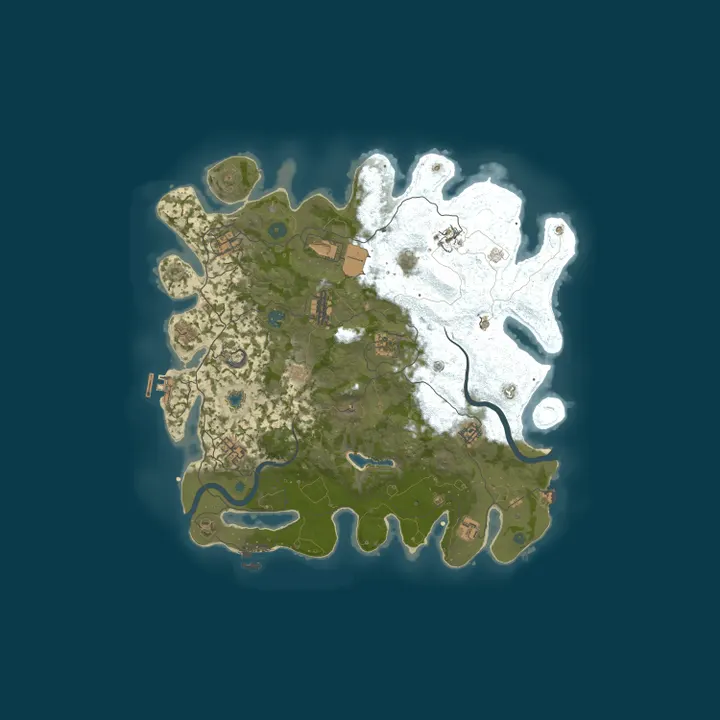 Map of Rust Server