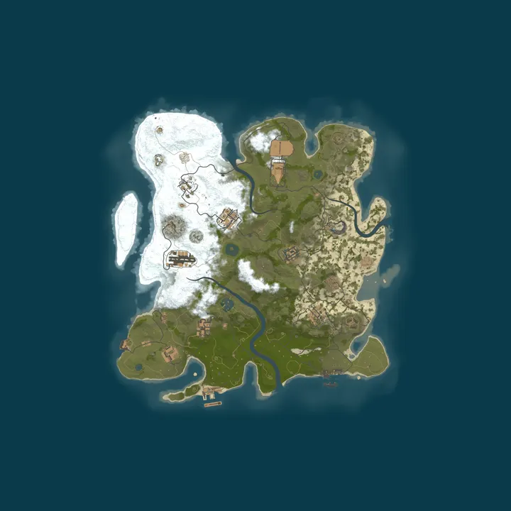 Map of PayToWin RUST SOLO/DUO | Vanilla | WEEKLY WIPE | MONTHLY BP