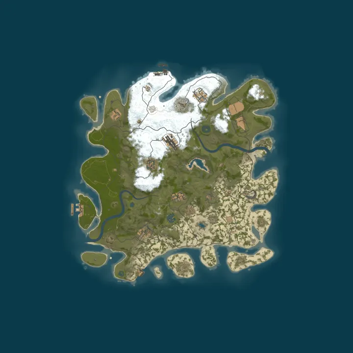 Map of Lonely Island | US