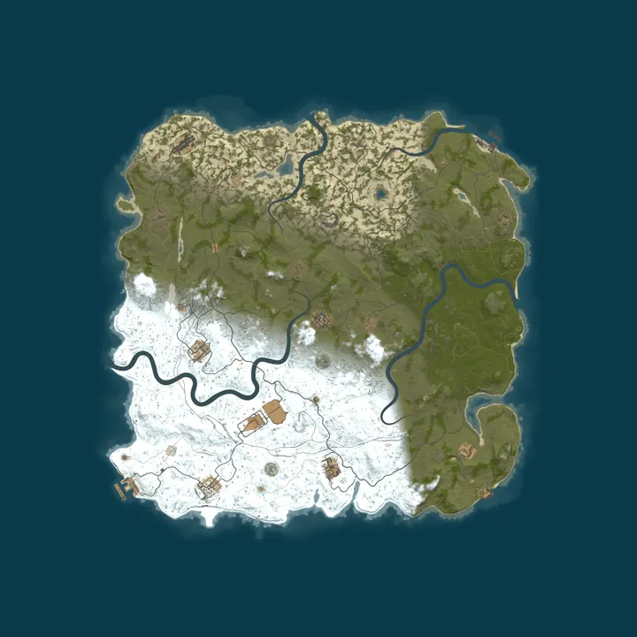 Map of Vital Rust - EU Medium | 2x | Vanilla+ | No BP Wipes