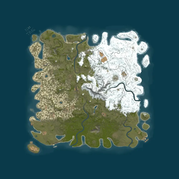 Map of NoTime PvP 5x Custom [Events|SkillTree|Skins|RaidBases]