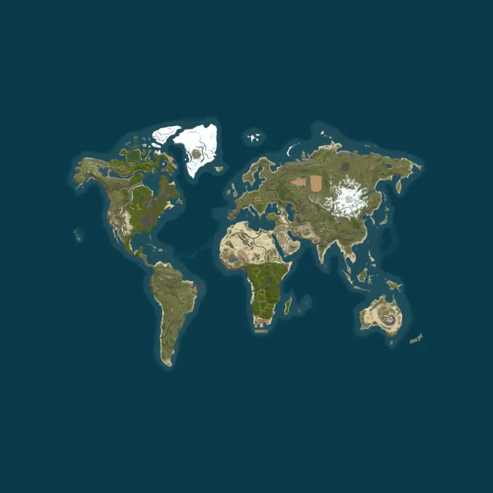 Map of Castaway - 5x No Decay PVE/PVP