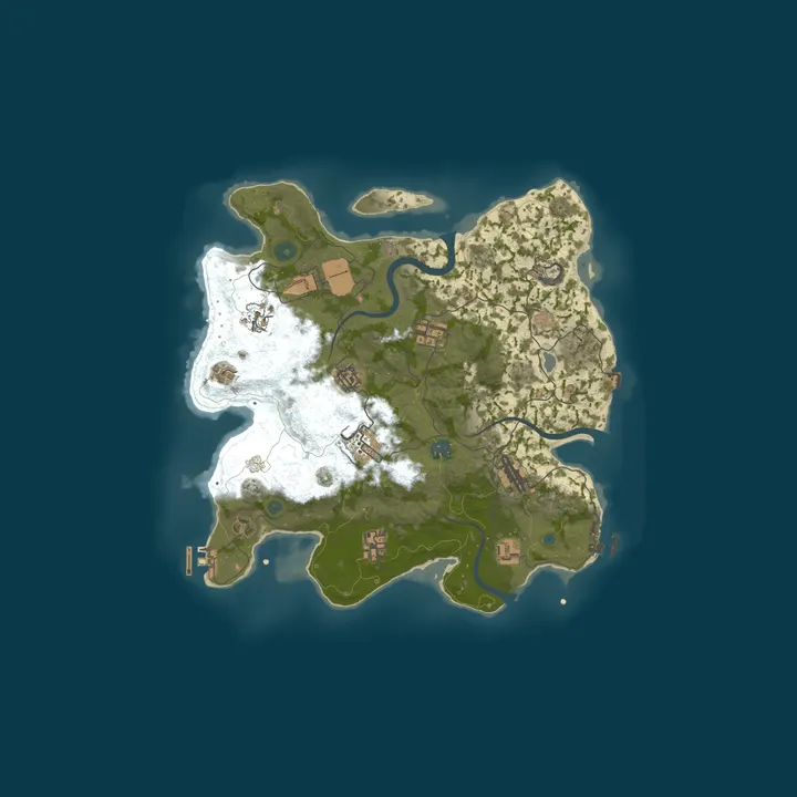 Map of RUSTX [x10 SOLO | MAX 1 | Loot+ | Skins] WIPE 14.10