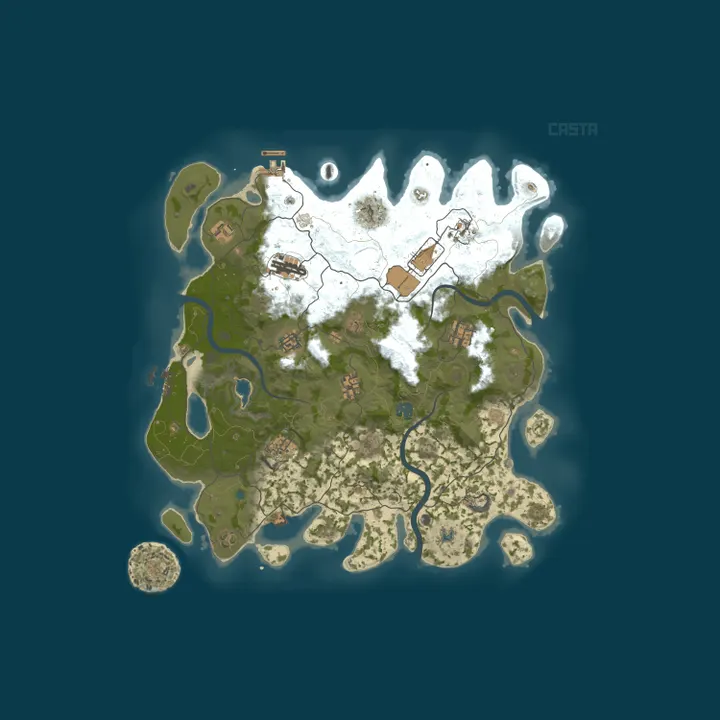 Map of Rust Casta FAST [MAX3|X5/X10|TP|Remove|RPG]