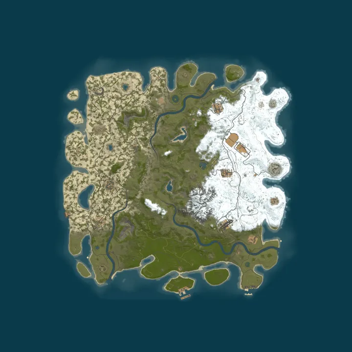 Map of NEW Rayzen | Б.Карик, ЖД, Базы, Тунелиф