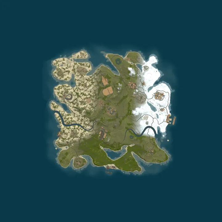 Map of Hustle Rust - [2X, NOLIMIT]