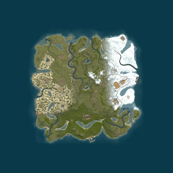 Map of PvE Rust-Z {х1-х5} Quest/Eco/Zombie/Events