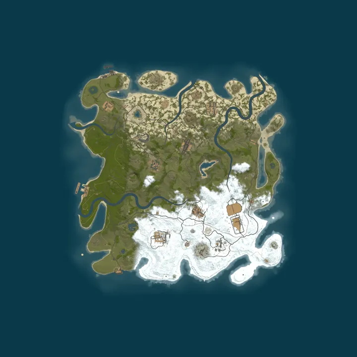 Map of [EU] PureRust | PvE | No Decay | No Killing | No Raiding