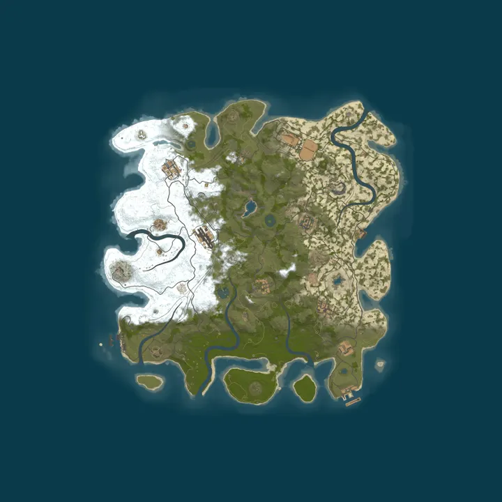 Map of #2 EPIC RUST MAX2 [X2|TP|KITS|RPG|PVP] 15.10 Global Wipe