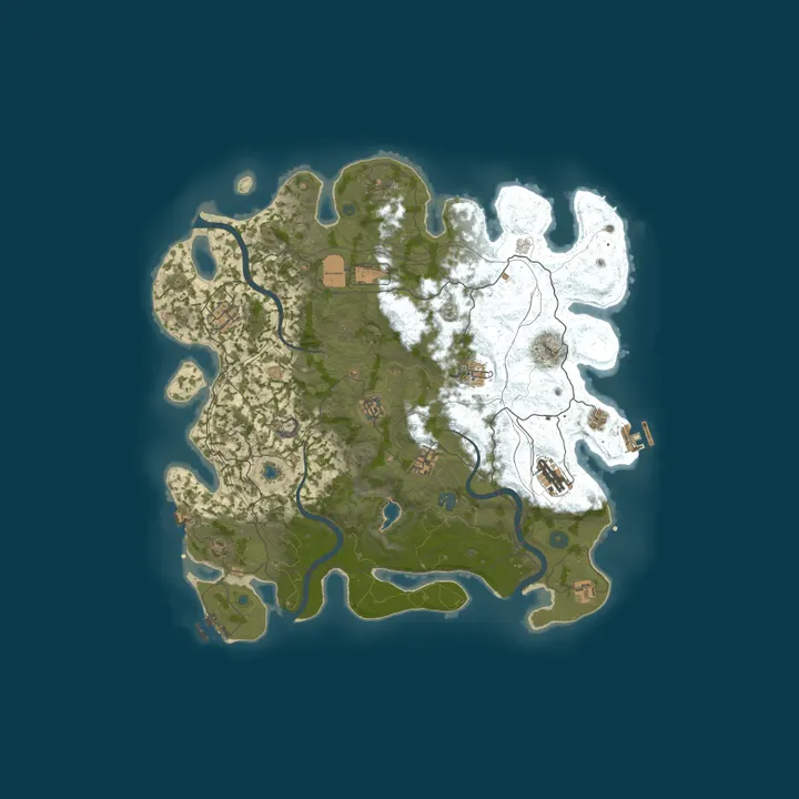 Map of #4 EPIC RUST NoLimit [X2|TP|KITS|RPG|PVP] 08.10 Wipe