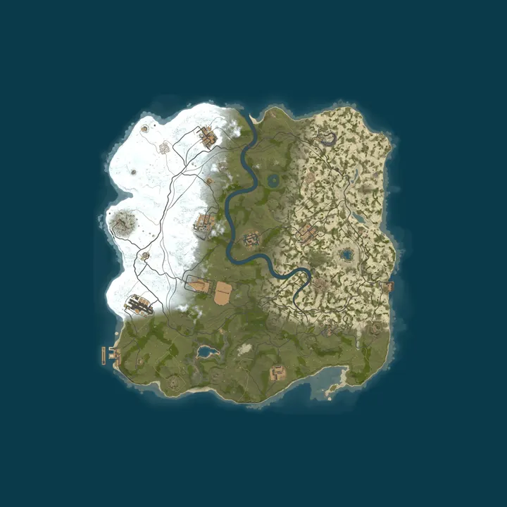 Map of WEREWOLF GAMING.CO 3x Solo/Duo/Trio/Quad|Lootx3|Share BPs|WIPED