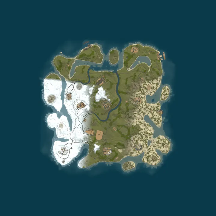 Map of AceRust.com 3x Solo/Duo|LootX3|JUST FULLWIPED