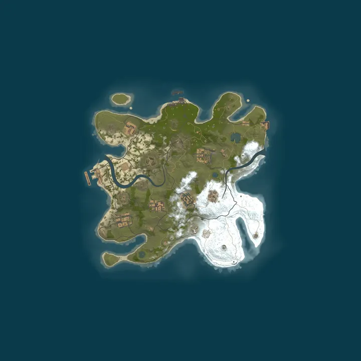 Map of MIRIDIH Rust Server