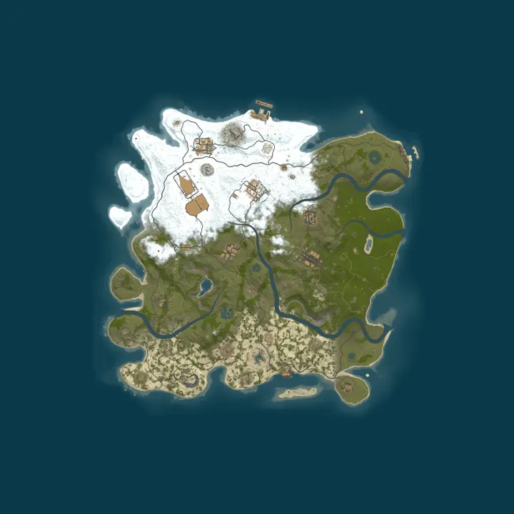 Map of Havoc Hero RUST Vanilla Server