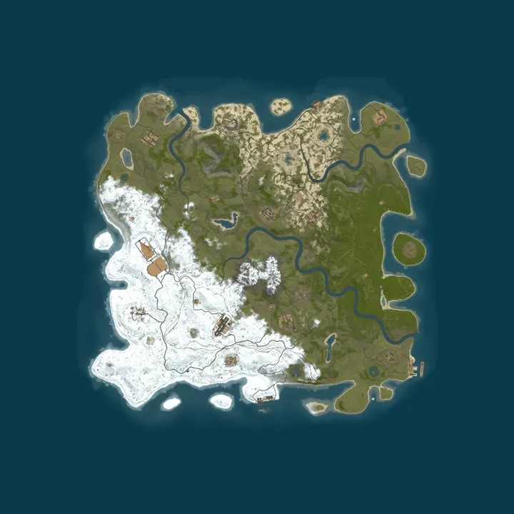 Map of Super Chill RUST Chicago - Vanilla Monthly - No Decay