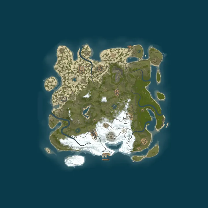 Map of Rust Server