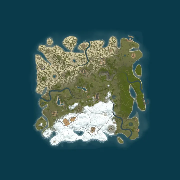 Map of [KR/PVP]Angrystar170's Rust server