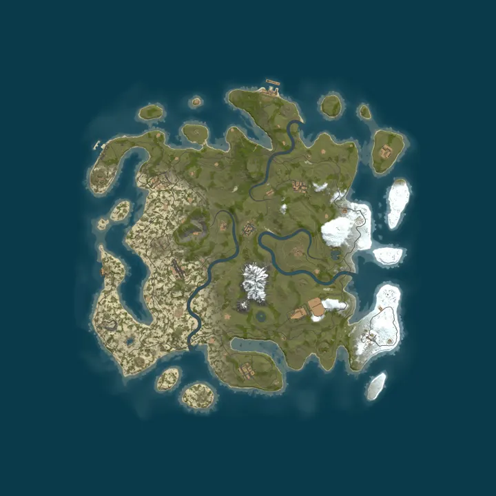 Map of Paradise US 5X | Free Heli & Planes | Builds | Raidable Bases