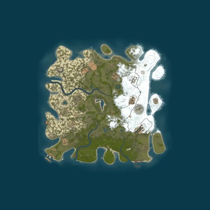 Map of EchoRust.co 2x Monthly |Solo/Duo/Trio/Quad| No BP Wipe