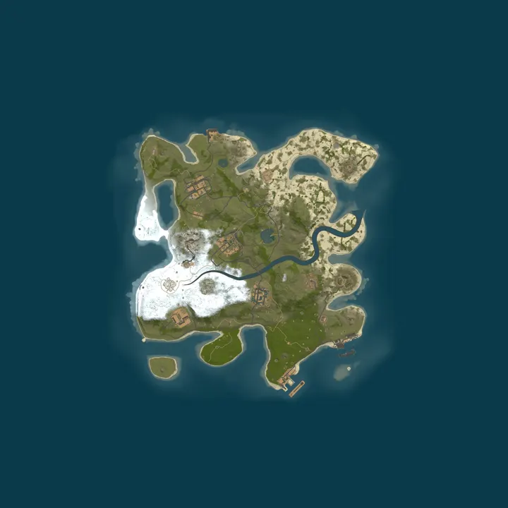 Map of ZombieHafen 10x | DE | PvE | Entspannt