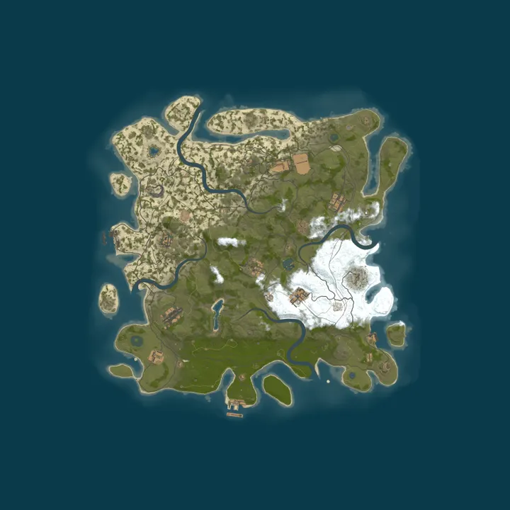 Map of PVE AQRUX RUST | X5 | SKILLS | QUEST | RAIDBASE | 08.10