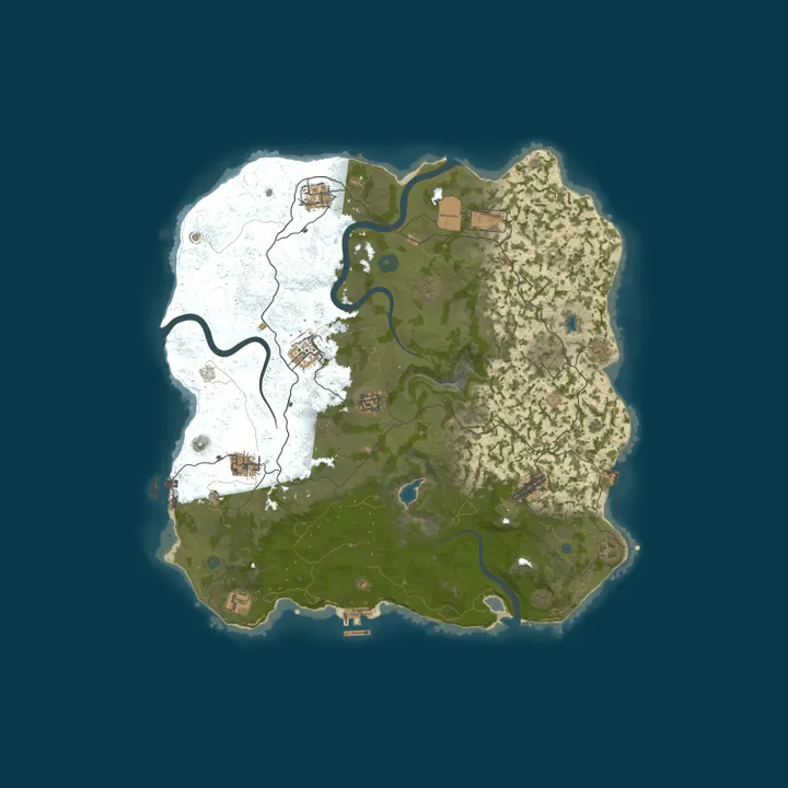 Map of JumpRust.com - EU 3x|Primitive|Full PVP|Shop|Kits|TP|Clans|